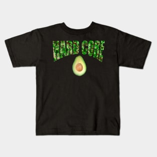 Camouflage hard core avocado humor / humour slogan army fatigues camo Kids T-Shirt